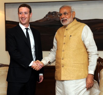Facebook CEO Mark  Zuckerberg meets PM Modi  